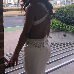 White prom dress